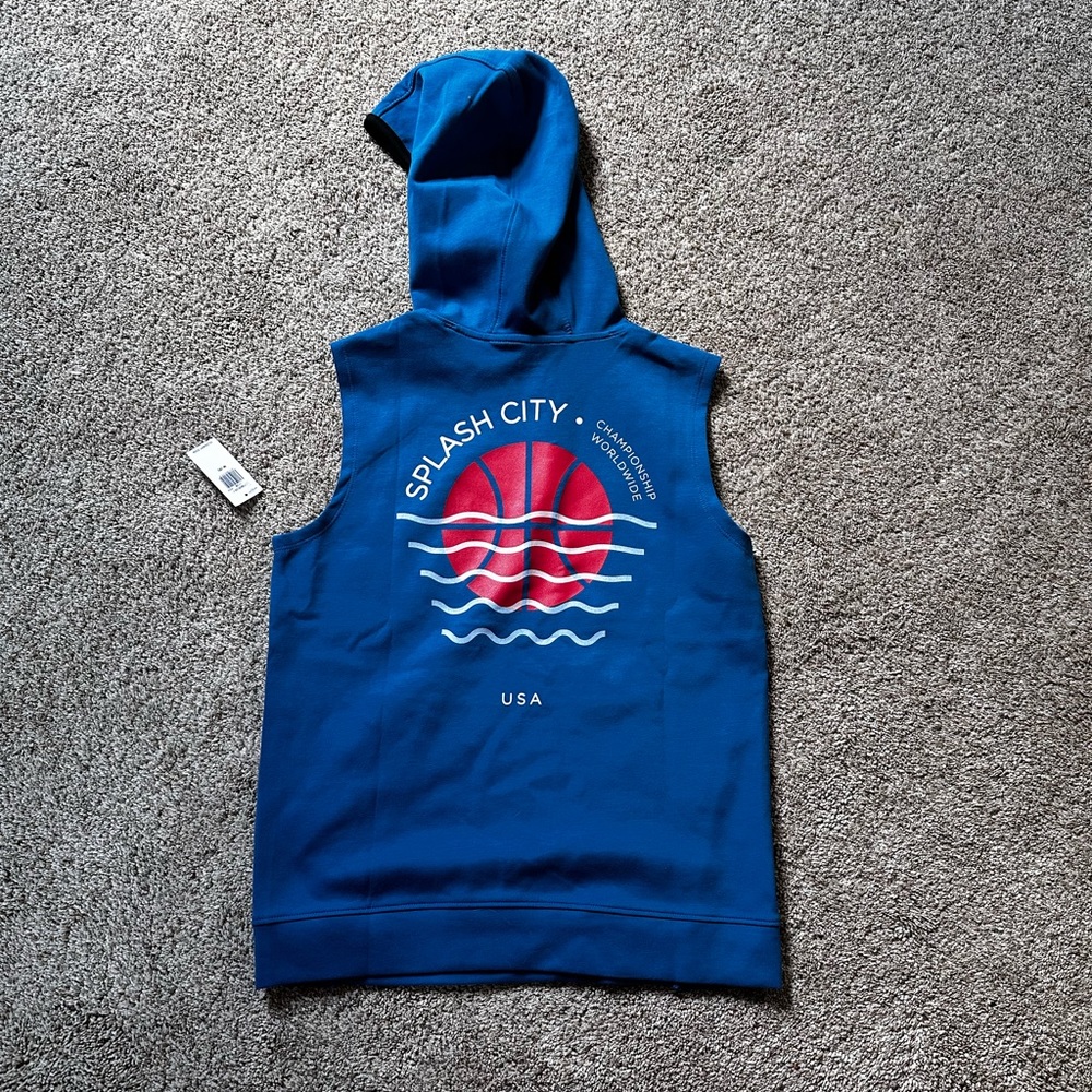 Boys sleeveless hoodie